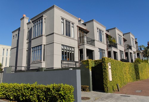 Townhouses in a row